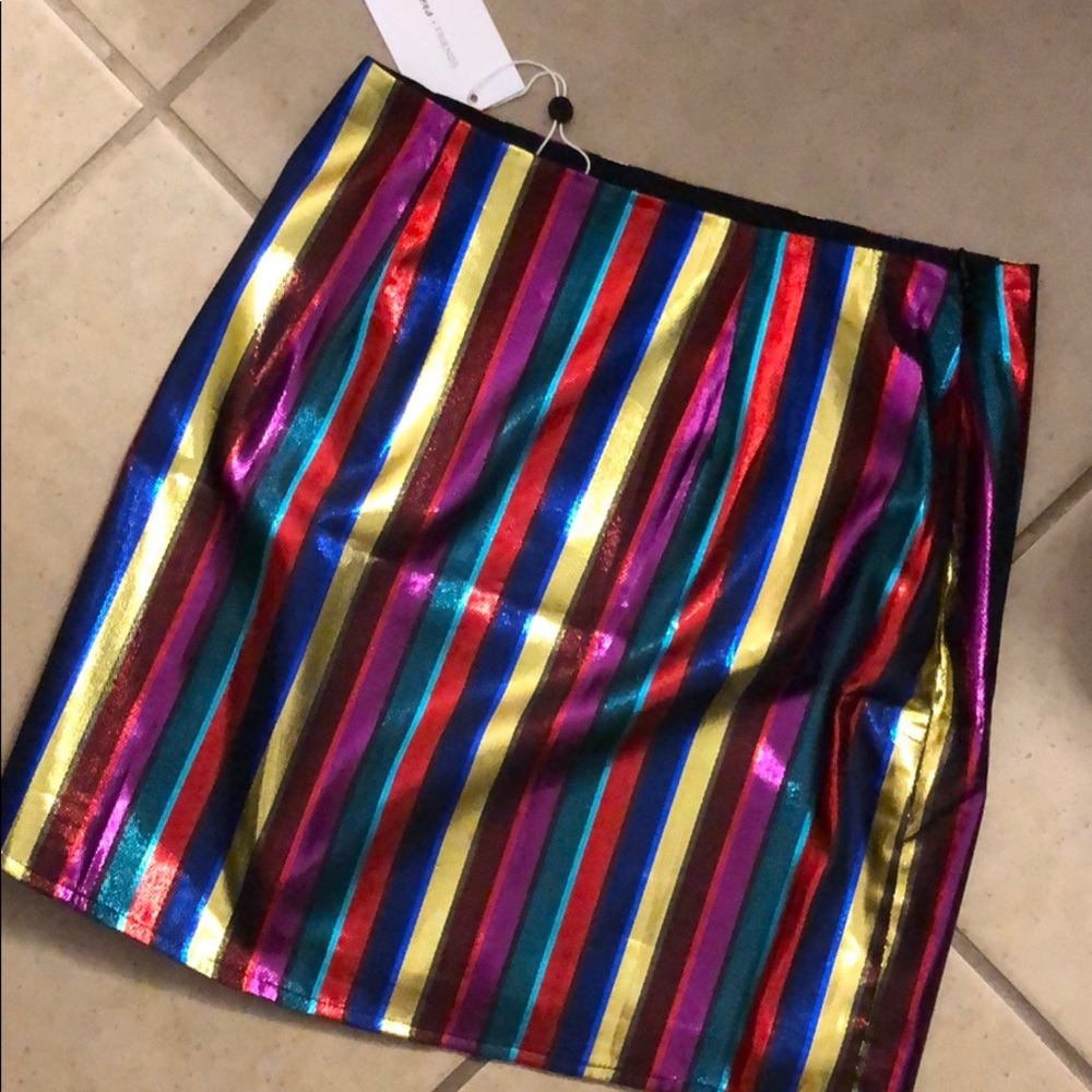 REVOLVE LOVERS + FRIENDS Pia Mini Metallic Mini Skirt NWT